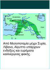 Από Μεσοποταμία μέχρι Συρία, Λίβανο, Αίγυπτο υπάρχουν ενδείξεις και ευρήματα καλλιέργειας φακής.